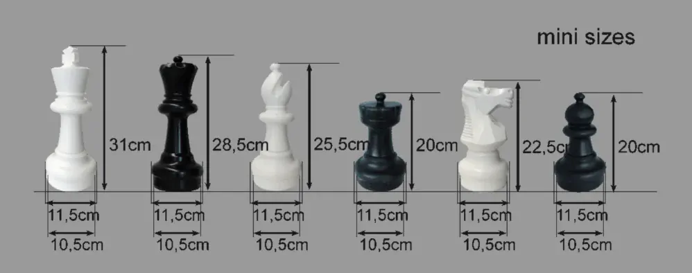 Zahradní šachy 31cm - náhradní figurka