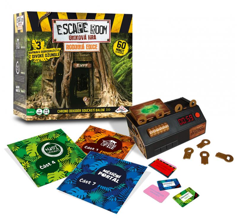 ESCAPE ROOM: úniková hra - Rodinná edice - 3 scénáře