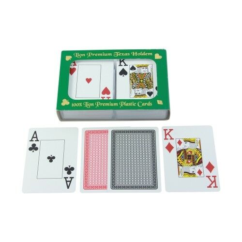 Poker - Jumbo index, Premium 100 % plastové karty - dvojbalení