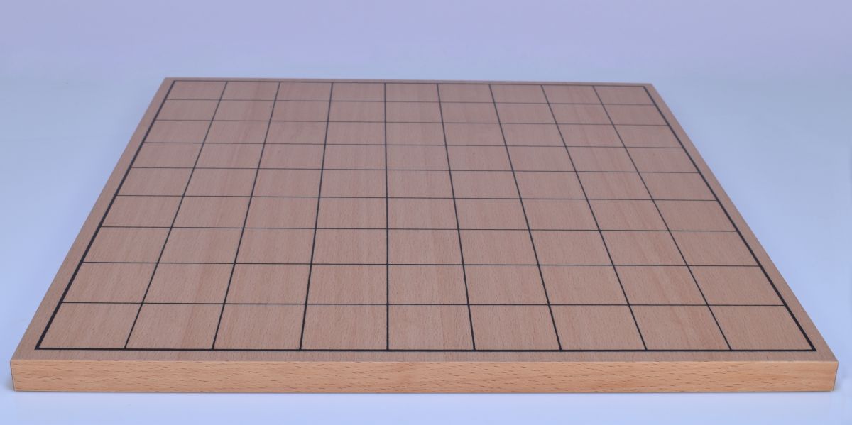 Shogi, set s dřevěnou deskou