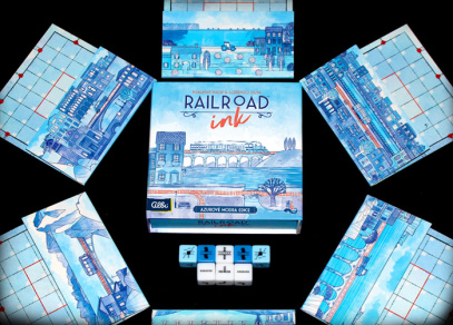 RAILROAD INK - AZUROVĚ MODRÁ EDICE